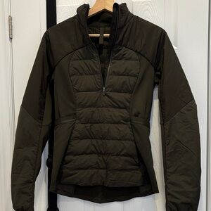Women's Olive Green Quilted Jacket